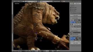 Rancor Blender 3D Speedmodeling