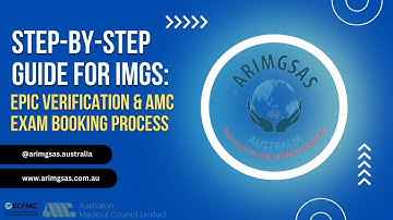 Step-by-Step Guide for IMGs: EPIC Verification & AMC Exam Booking Process
