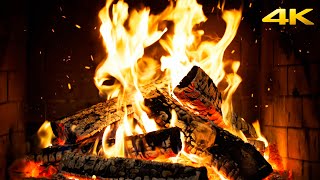 🔥 GLOWING CABIN FIREPLACE with NATURAL FIRE SOUNDS and FLICKERING LIGHT for COZY WINTER MORNINGS