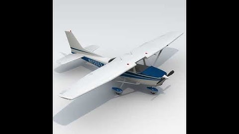 Cessna 172 Skyhawk 3D model from CGTrader.com