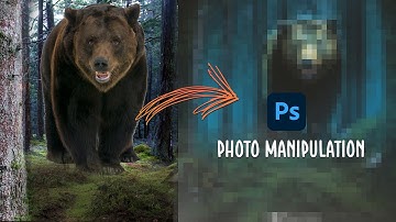 Giant Bear Photoshop Manipulation Speed Art Tutorial