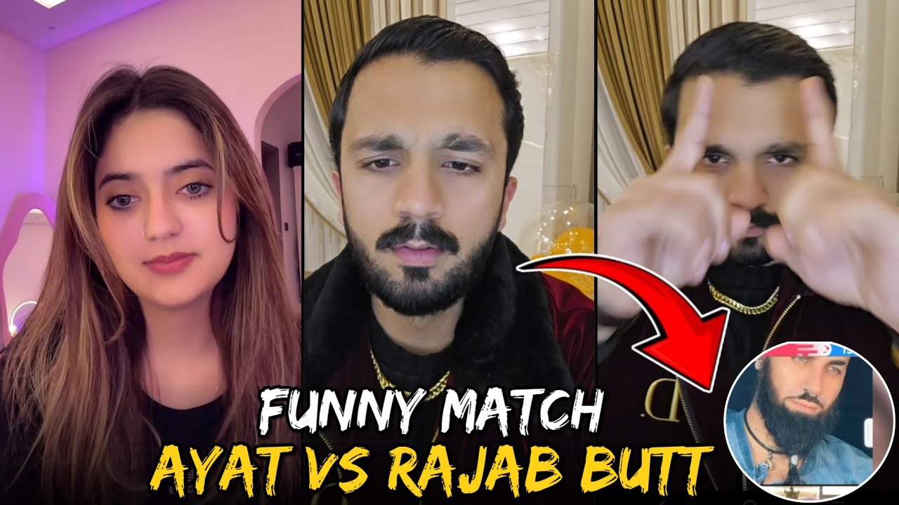 8 January 2025 Tiktok Live Match 😂 | Ayat vs Rajab Butt & Protac100cat | Funny Match 😂😂