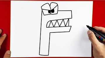 How to Draw ALPHABET LORE F