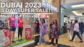Dubai’s 3-Day Super Sale Up to 90% Discount | Mall of the Emirates | UAE 🇦🇪