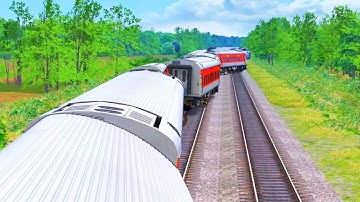 Two Train Accident on Same Tracks | Risky Railroad Tracks – Train Simulator