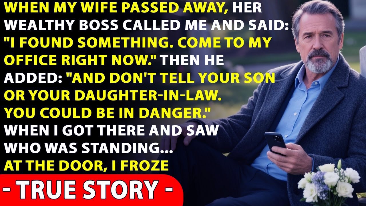 On The Day Of My Wife’s Funeral, Her Boss Called Me “You Need To See This!” — True Story