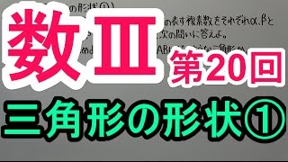 【高校数学】数Ⅲ－２０　三角形の形状①