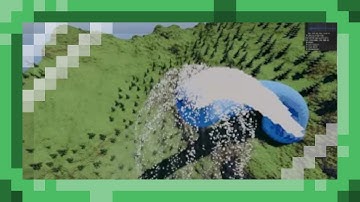 Voxel particles interacting with per-voxel normals | Voxel Dev Showcase
