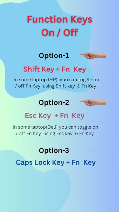 How to Disable the Function Key in Laptop? / Function Key On Off in ...