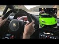 POV Lamborghini Huracan Performante fast in the canyons!!!