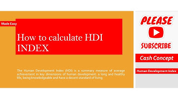 How to calculate the Human Development Index (HDI Index)