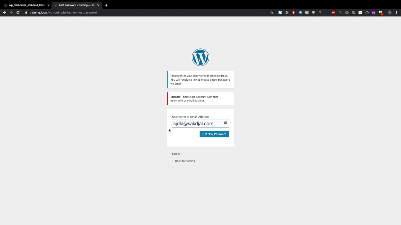 Wordpress Training Course Part 1 - Login - YouTube