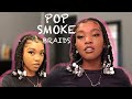 POP SMOKE 💨 BRAIDS: how to💕ON MY THICK LOCS💕|Mini braid tutorial💕