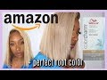 PERFECT BLONDE WITH ROOTS FOR BLACK WOMEN | 613 BOB WIG | AMAZON WIG REVIEW | Wella Toner t27