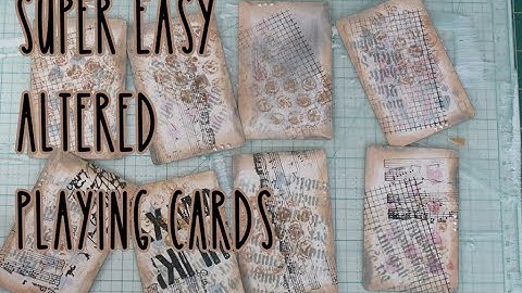 How to make altered playing cards - great for junk journal ephemera