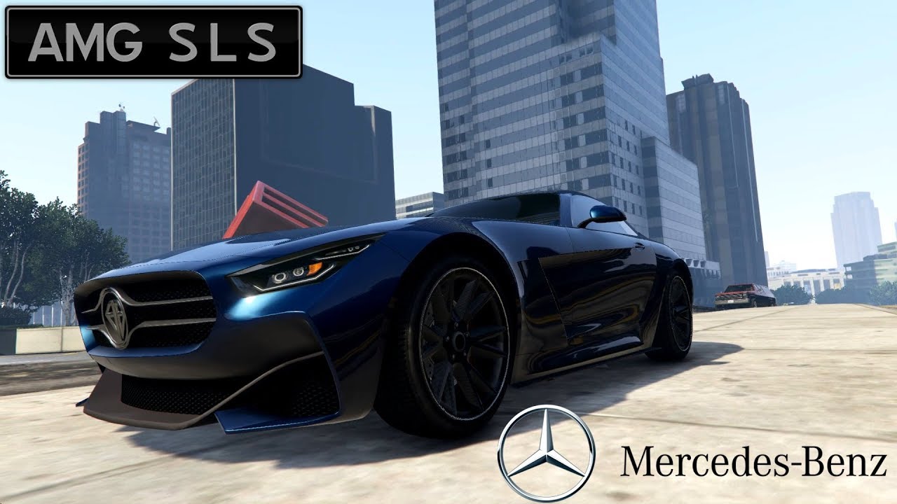 NEW MERCEDES SLS 2019 IN GTA new mercedes in gta 5 online, клип на но...