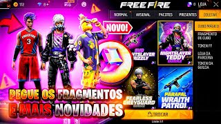 AMANHÃ?? PRÓXIMAS SKINS DO CUBO, FRAGMENTOS GRÁTIS, BANDEIRÃO 2.0, PASSE BARATO E MAIS - FREE FIRE