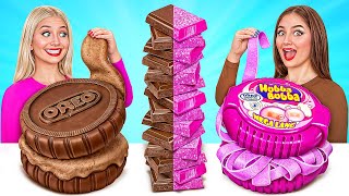 Desafío Comida de Chicle vs de Chocolate | Desafíos de Comida Divertida por Choco DO