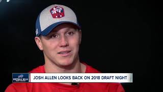 Bills quarterback Josh Allen looks back on 2018 draft night