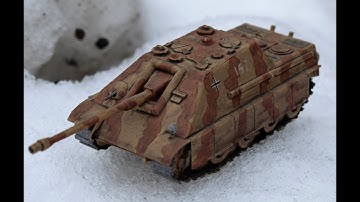 Jagdpanther scratch built 1/72 (video 6)