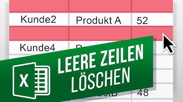 Excel: Leere Zeilen löschen | Leere Zeilen ohne Einträge löschen