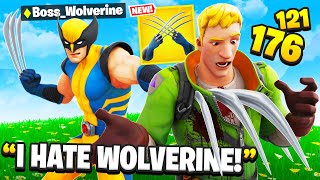 I Trolled Him With New Wolverine Boss Fortnite Wolverine Claws