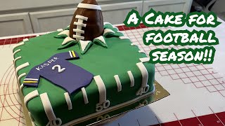 A CAKE for FOOTBALL SEASON!! | Minnesota Vikings Fan Cake!! | Chell's Sugar Rush