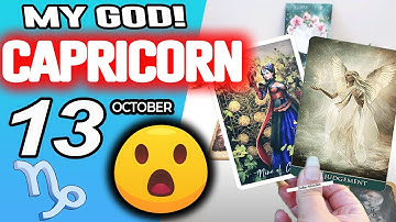 Capricorn ♑MY GOD❗️😇YOU ARE GOING TO LIVE A BRUTAL MIRACLE🍀💸 horoscope for today OCTOBER 13 2025 ♑