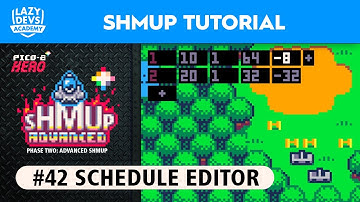 Making an Advanced Shmup #42 - Schedule Editor - Pico-8 Hero