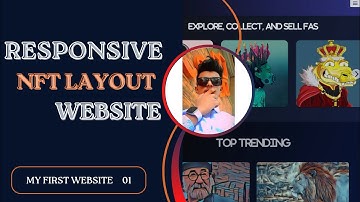 Create My First Responsive (NFT) Website With Using HTML & CSS 🥵🔥 | #nft #html5 #css .