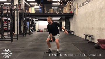 Hang Dumbbell Split Snatch