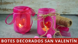 Botes decorados para San Valentín