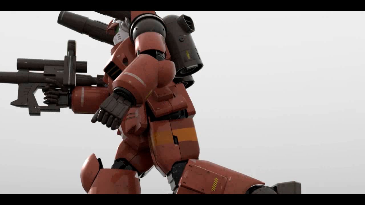 ３dcgガンダム ガンキャノン走る Guncannon Run Youtube