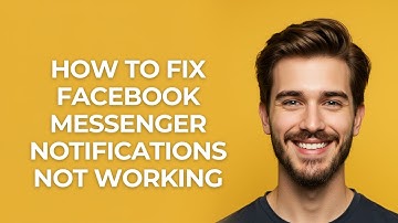 How To Fix Facebook Messenger Notifications Not Working - UPDATED!