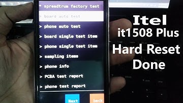 How to Hard Reset Itel it1508 Plus, Itel it1508 Plus Pattern lock, Pin lock reset