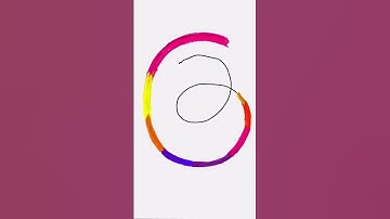 Threads logo drawing | Draw Threads instagram logo | Mark Zuckerberg #threads #art #viral #shorts