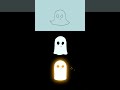 Cute Ghost Frame by Frame Animation in 3 Steps 👻 🎃💀 #shorts #2danimation #shortsfeed