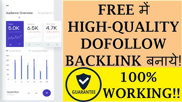 How To Create Dofollow Backlinks in Hindi 2020 | On High DA PA Webites  |