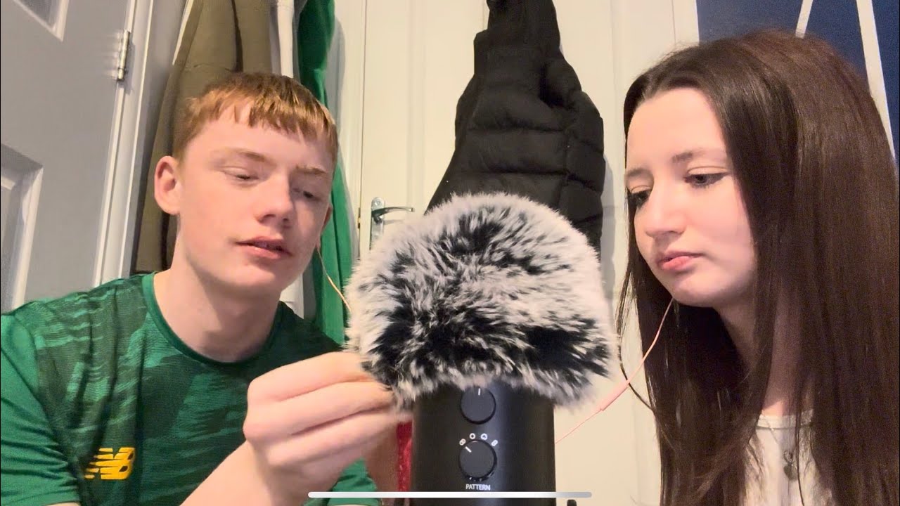 my brother tries asmr!