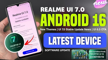 Realme UI 7.0 Android 16 Update | Realme Latest Devices Android 16 Beta Update | Important Video 📱