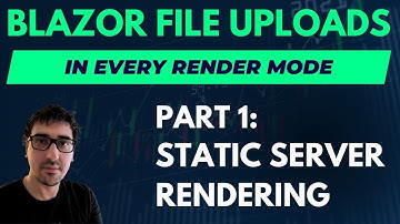 Blazor File Uploads in .NET 8.0 Part 1: Server-Side Rendering