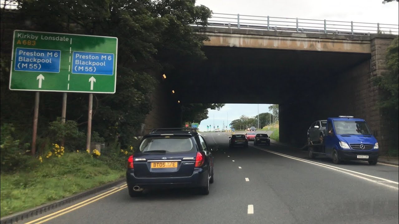 M6 Southbound Junction 34 Halton Interchange YouTube M6 Southbound Junction 34 Halton Interchange YouTube