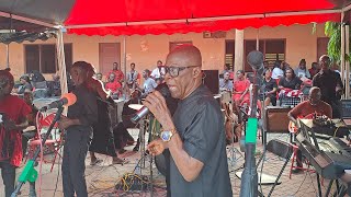 Awww prof. Kofi Abraham crying at S.D.A. musician Osei Boateng Funeral