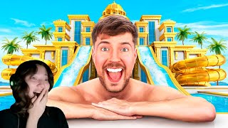 MrBeast - Отдых за $1 vs $250,000! | Реакция