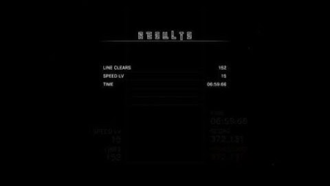 Marathon but its beaten with only tetrises