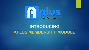 Aplus Software - Aplus Membership System