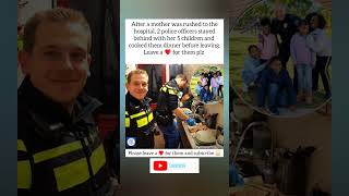 THEIR MOM WAS IN THE HOSPITAL… THEN 2 OFFICERS STEPPED IN LIKE FAMILY 🥹.#breakingnews#emotional