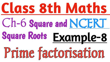 Ncert Example-8 Solution |Class 8 Math| Ch-6 Square and Square Roots  Find Perfect Squares