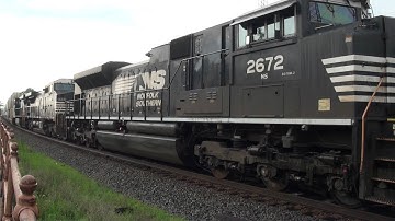 NS 21M With An EMD, Ex LMS, and Ex Conrail As Power Rolls To A Stop At Bound Brook