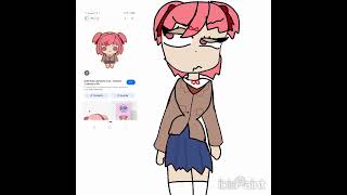 proceso del dibujo de Natsuki #ibispaint #DDLC #natsuki #artedigital #justmonika